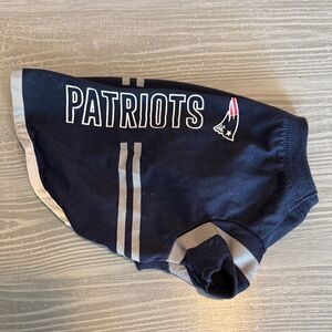 NFL Patriots Dog Jersey - Navy and Gray